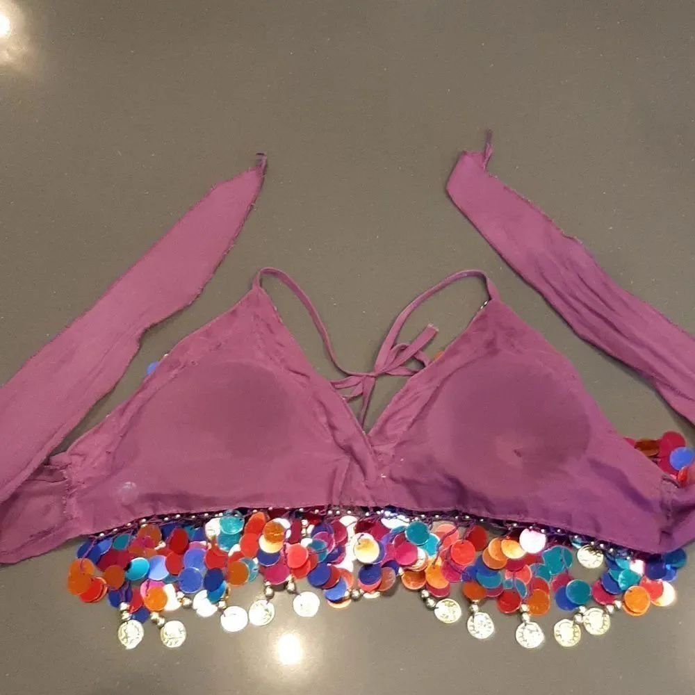 Sparkly Colorful Jingly Costume Halter - Picture 7 of 11
